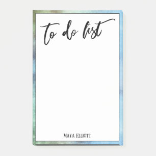 Post-it® Bordure multicolore de l'écriture manuscrite à fai