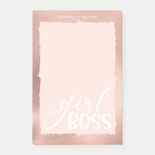 Post-it® Boss Rose Gold & Pink Stylish (Devant)