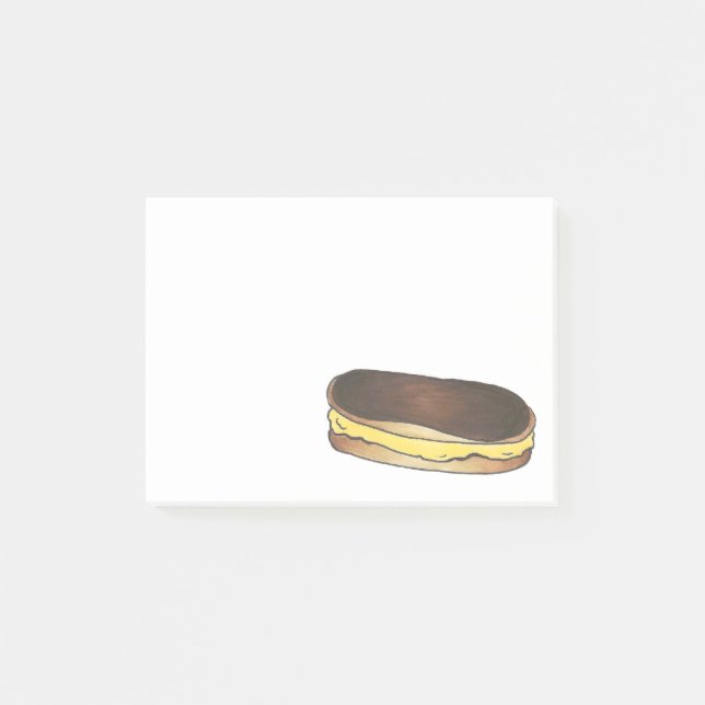 Post-it® Boston Crème Chocolat Éclair Pâtisserie Post (Devant)