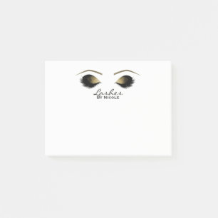 Post-it® Boucles de maquillage Gold Eyes Eyelashes Personna