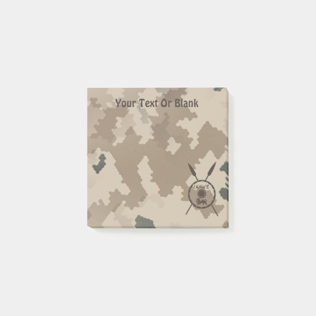 Post-it® Bouclier Maccabee du désert et oreilles (Devant)