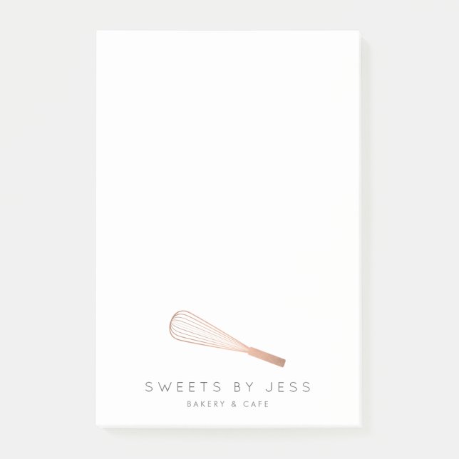 Post-it® Boulangerie rose Gold Whisk (Devant)