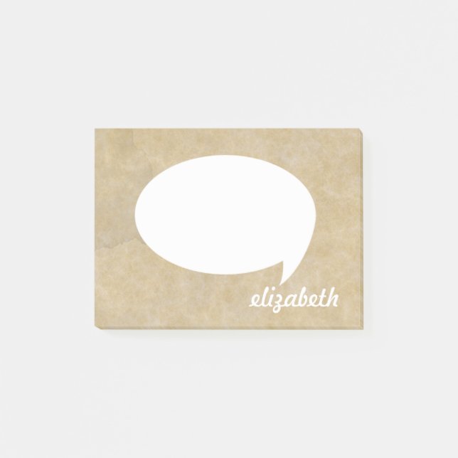 Post-it® Boule Parlante de nom personnalisée (Devant)