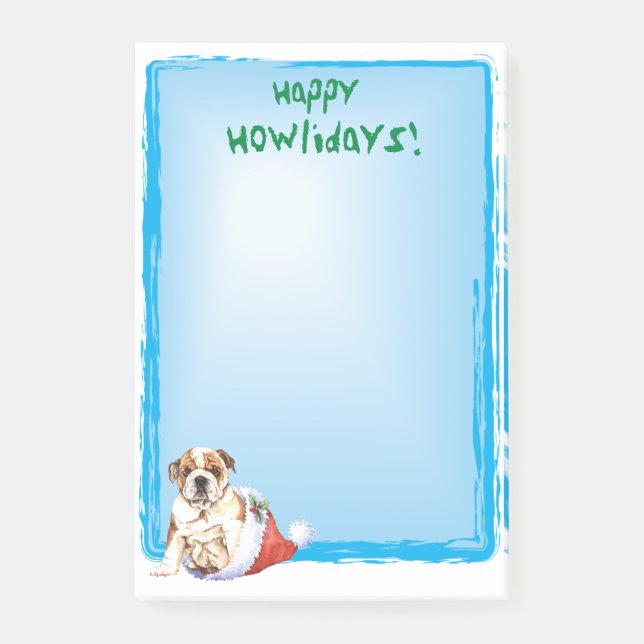 Post-it® Bouledogue heureux de Howlidays (Devant)