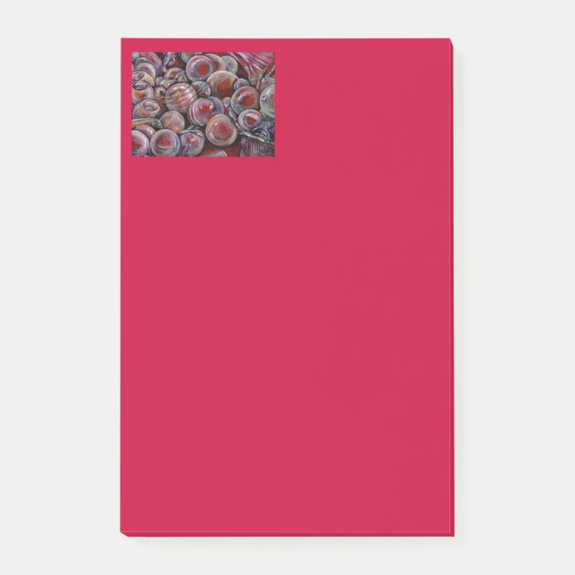 Post-it® Boules de Noël rouges (Devant)