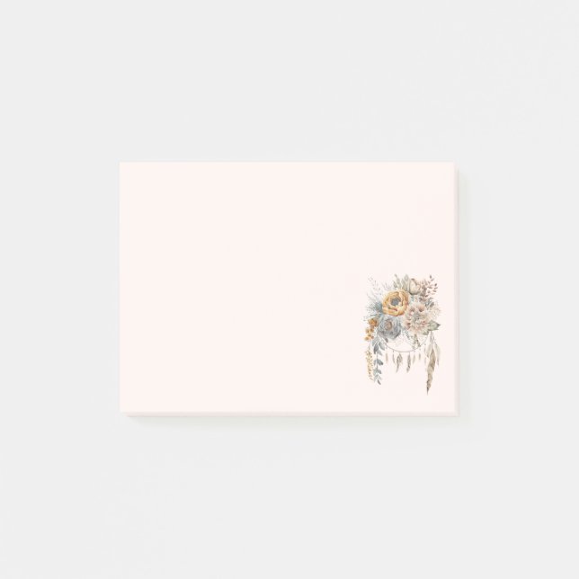 Post-it® Bouquet de fleurs Boho et Dreamcatcher (Devant)
