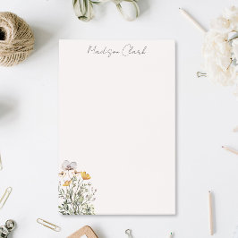 Post-it® Bouquet Fleur sauvage séché Nom personnalisé