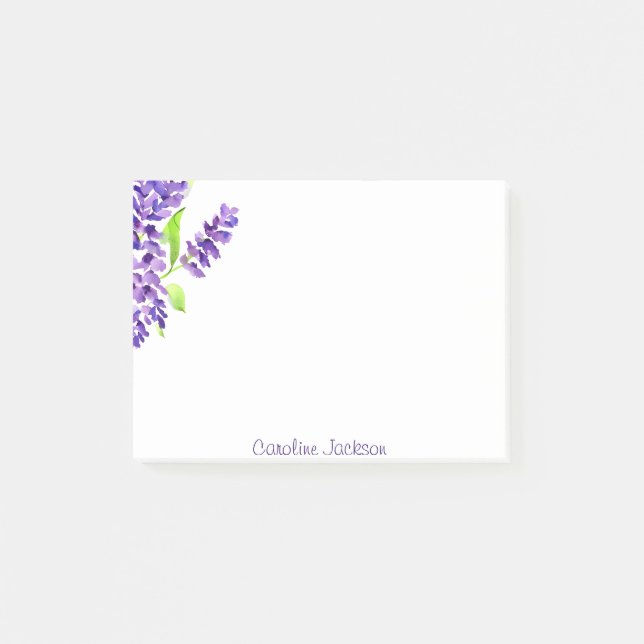 Post-it® Bouquet Lilac personnalisé (Devant)