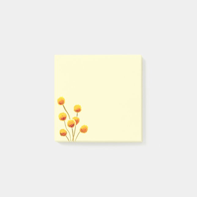 Post-it® Bouton Billy jaune fleur australienne originaire (Devant)