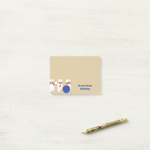 Post-it® Bowling Ball et Pins Personnalisé