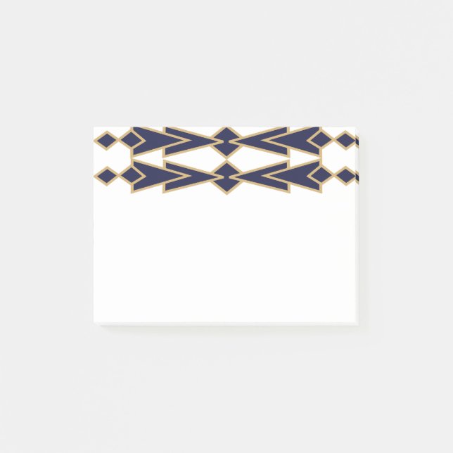 Post-it® Bowties bleues et dorées (Devant)