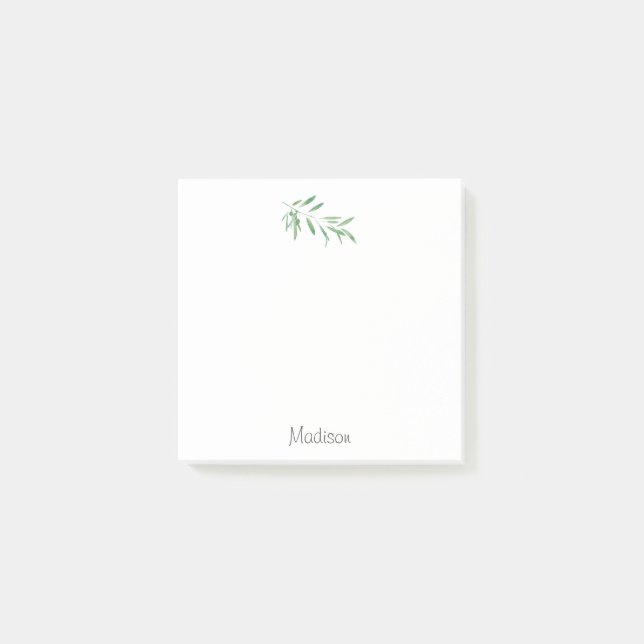 Post-it® Branche d'olive aquarelle (Devant)