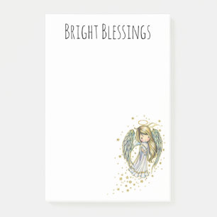 Post-it® Bright Blessings Cute Angel Post-Its adhésifs