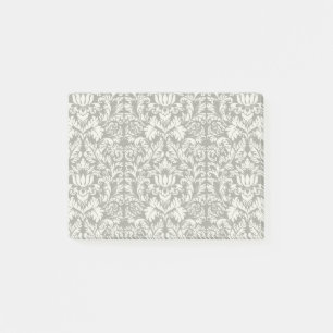 Post-it® Brocard de dentelle en damas noir et blanc vintage