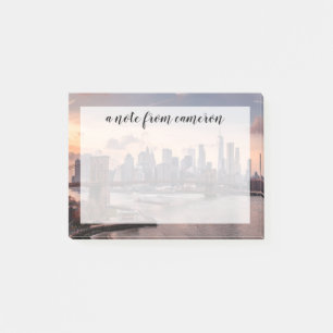 Post-it® Brooklyn Bridge et Lower Manhattan