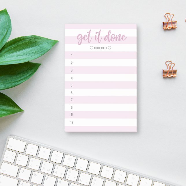 Post-it® Brosse rayée Lettré Faites-le faire (Créateur téléchargé)