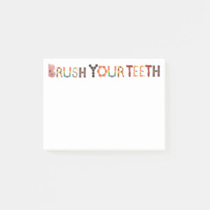 Post-it® Brosse tes dents Reminder Post-its avec bonbons