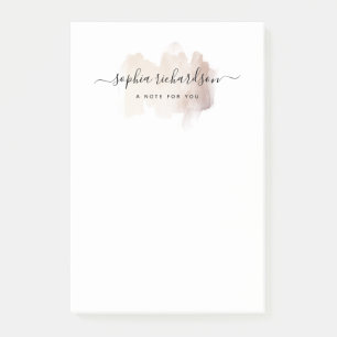 Post-it® Brouillon Chic Faux Rose Gold en blanc