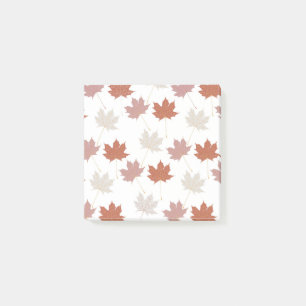 Post-it® Brown rouge automne Floral Feuille Y2K Motif