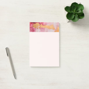Post-it® Brush artistique touche or et rose
