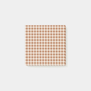 Post-it® Buffle Brown beige Plaid Rappels rustiques