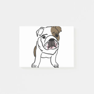 Post-it® Bulldog Anglais Cadeaux Chemises Nope Lazy English