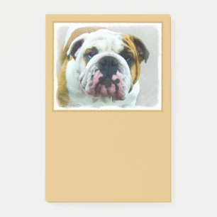 Post-it® Bulldog Painting - Joli art original chien