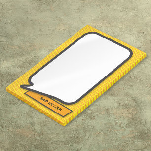 Post-it® Bulle de bande dessinée drôle personnalisée