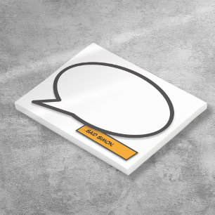 Post-it® Bulle de bande dessinée simple et amusante personn