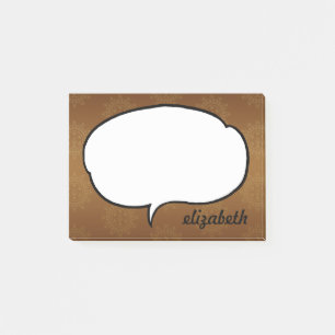 Post-it® Bulle de dialogue Nom personnalisé