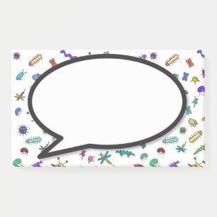 Post-it® Bulle de parole Mini Bugs et Mini Beasts