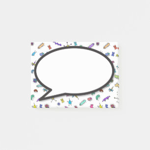 Post-it® Bulle de parole Mini Bugs et Mini Beasts