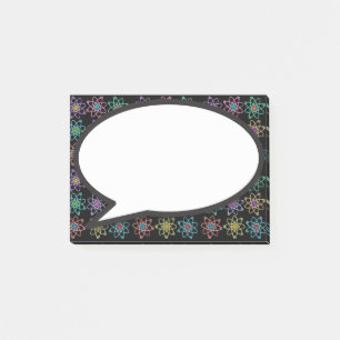Post-it® Bulle de texte Structure Atomique Science