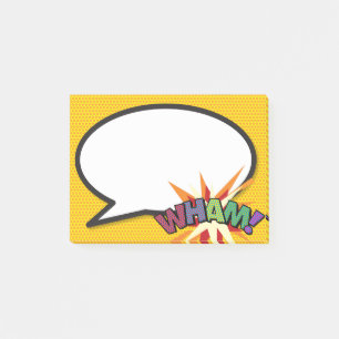 Post-it® Bulle de texte WHAM Drôle Bande dessinée moderne