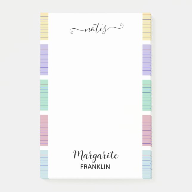 Post-it® Bureau à domicile multicouleur personnalisé (Devant)