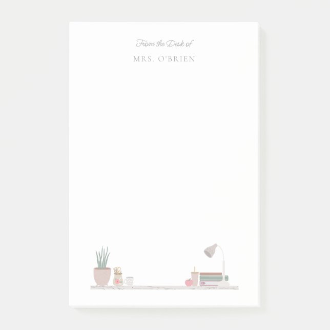 Post-it® Bureau de l'enseignant (Devant)