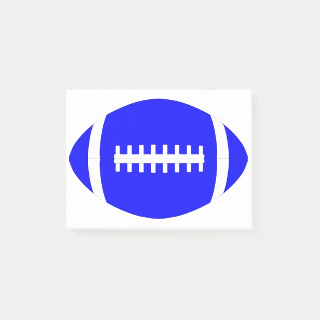 Post-it® Bureau de l'entraîneur de football bleu Sports déc (Devant)
