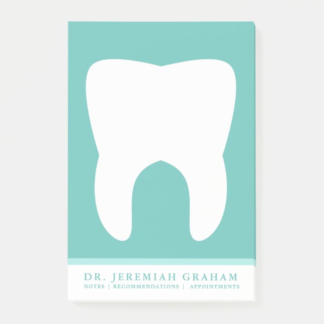 Post-it® Bureau des dentistes Personnel| Vert Turquoise pro (Devant)