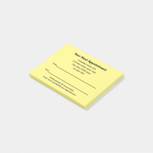 Post-it® Bureau des dentistes Votre prochaine nomination Ra