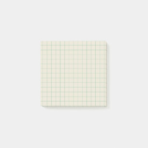 Post-it® Bureau esthétique minime À damiers Motif ivoire