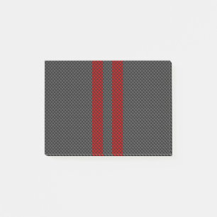 Post-it® Burgundy Red Carbon Style Racing