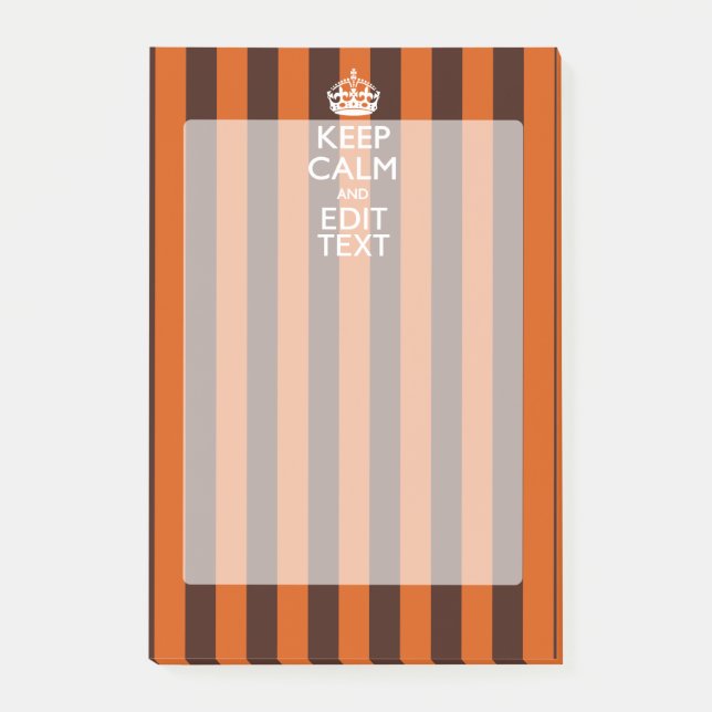 Post-it® Burr Orange Personnaliser Ce Conserver Calme Class (Devant)