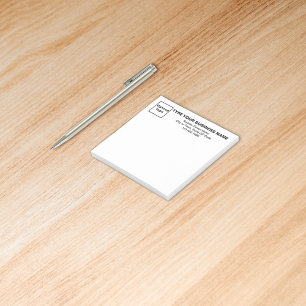 Post-it® Business Black Textes en-tête Carré poster sa note