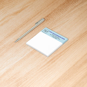 Post-it® Business Light Blue en-tête Carré poster sa note