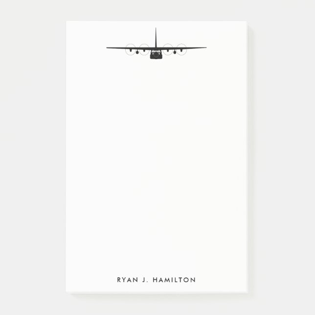 Post-it® C-130 Hercules Personnalisent le carnet de notes p (Devant)