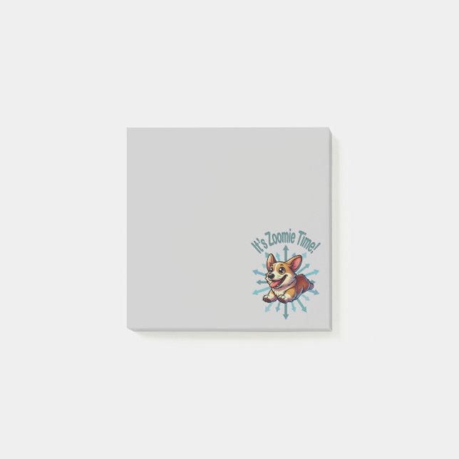 Post-it® C’est Zoomie Time Corgi (Devant)