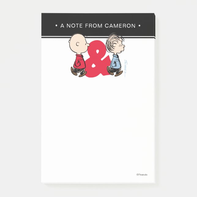 Post-it® cacahuètes | Charlie Brown & Linus (Devant)