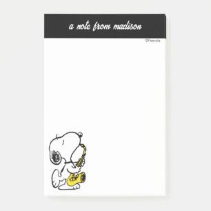 Post-it® cacahuètes Lecteur Snoopy Saxophone