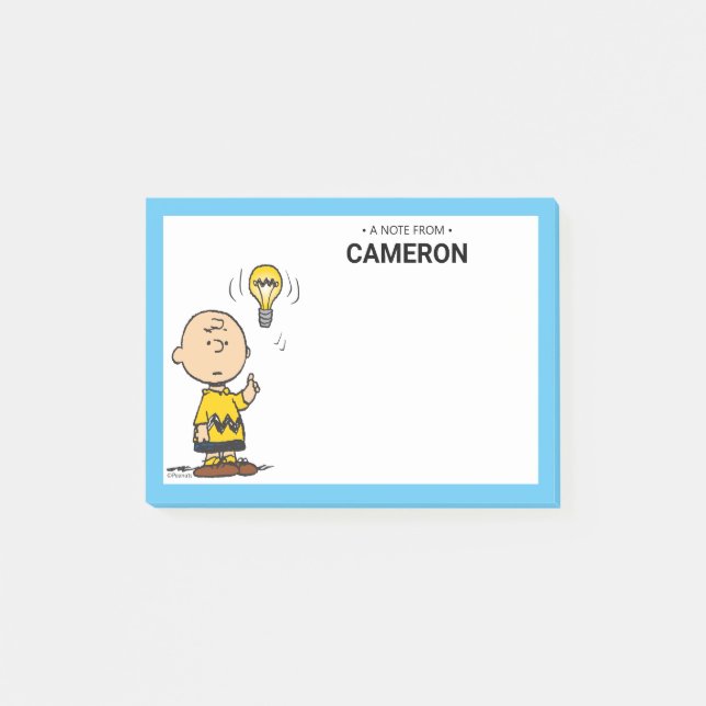 Post-it® cacahuètes | L'idée de l'ampoule de Charlie Brown (Devant)