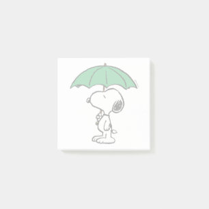 Post-it® cacahuètes Parapluie vert Snoopy